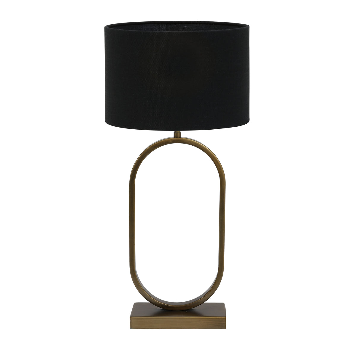 Light & Living tafellamp Jamiri/Livigno - ant. brons, zwart - 30x30x67cm