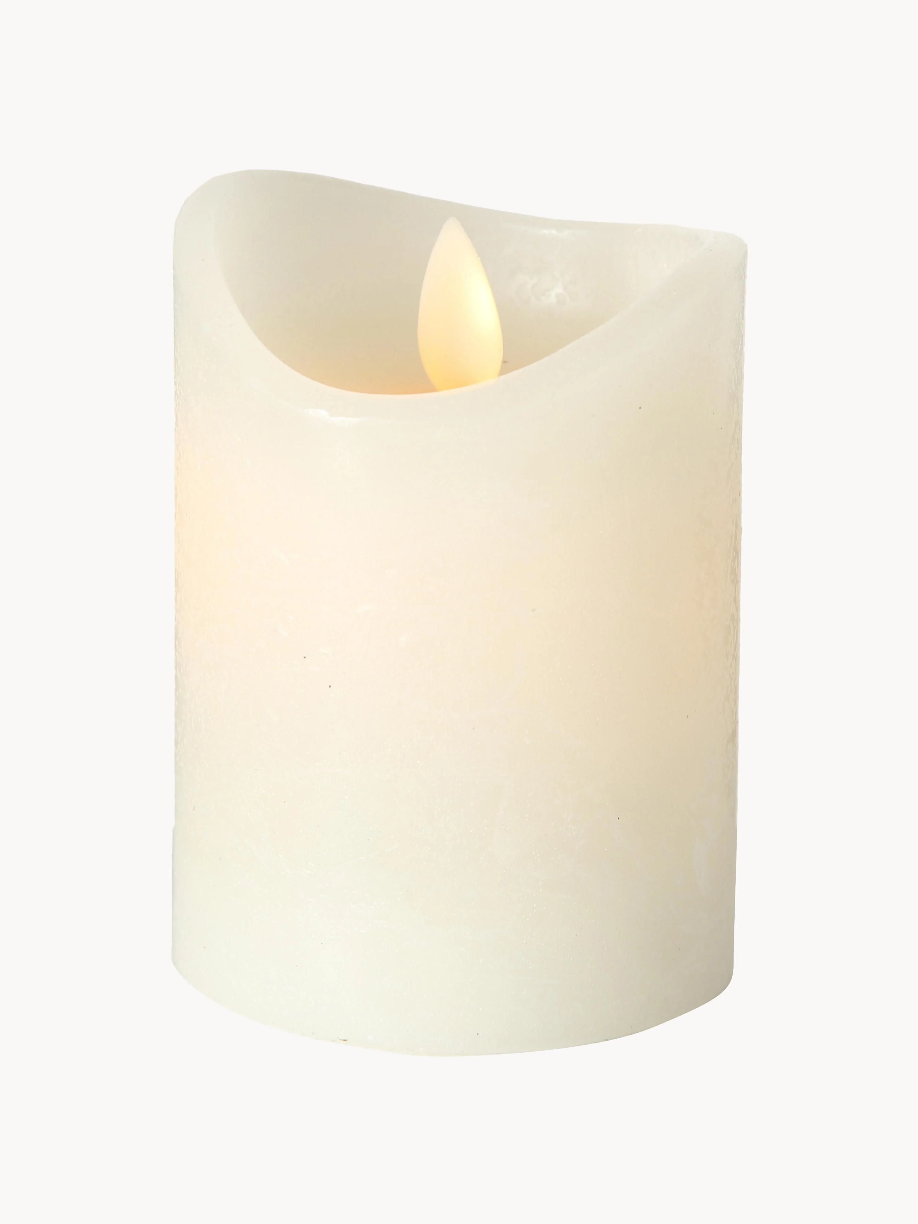 LED-Kerze Bino mit Flackerfunktion, H 10 cm
