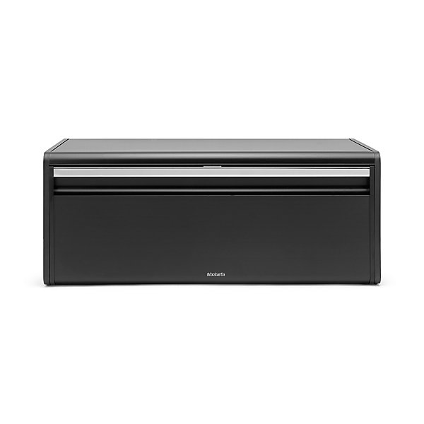 Boîte à pain couvercle fermeture aimantée en acier Brabantia noir