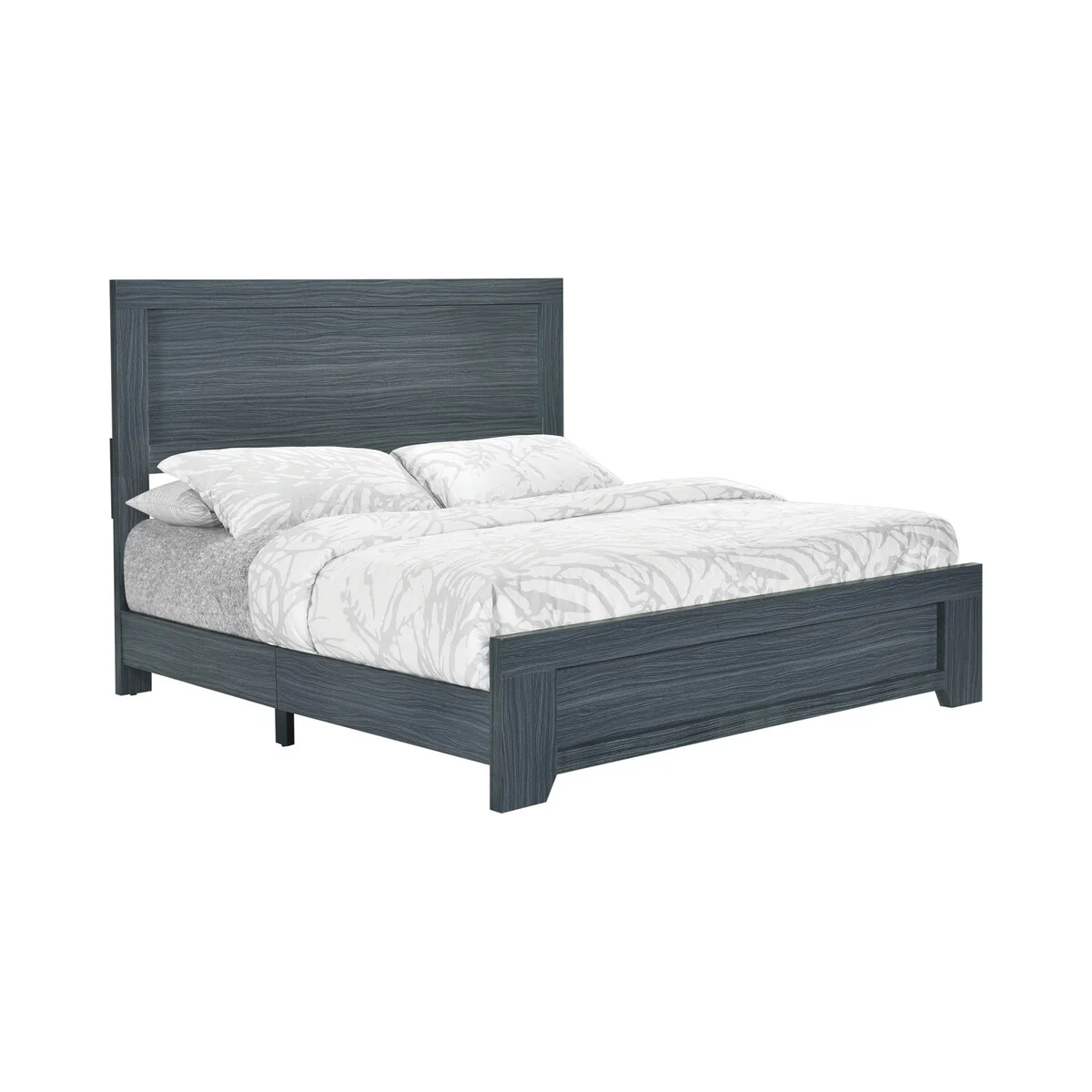 Porch & Den Augustine Dark Grey Oak 5-Piece Bedroom Set