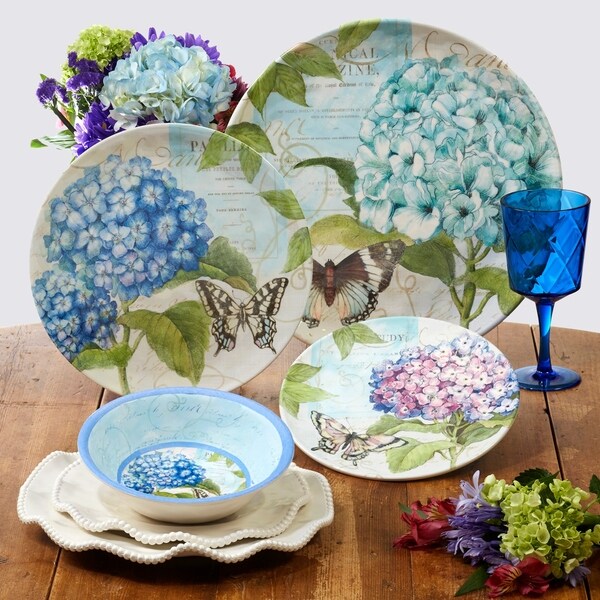 Certified International Hydrangea Garden All Purpose Bowls, Set of 6