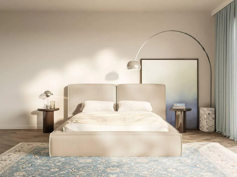 Bedframe Willa chenille 160 x 200 cm met opbergruimte