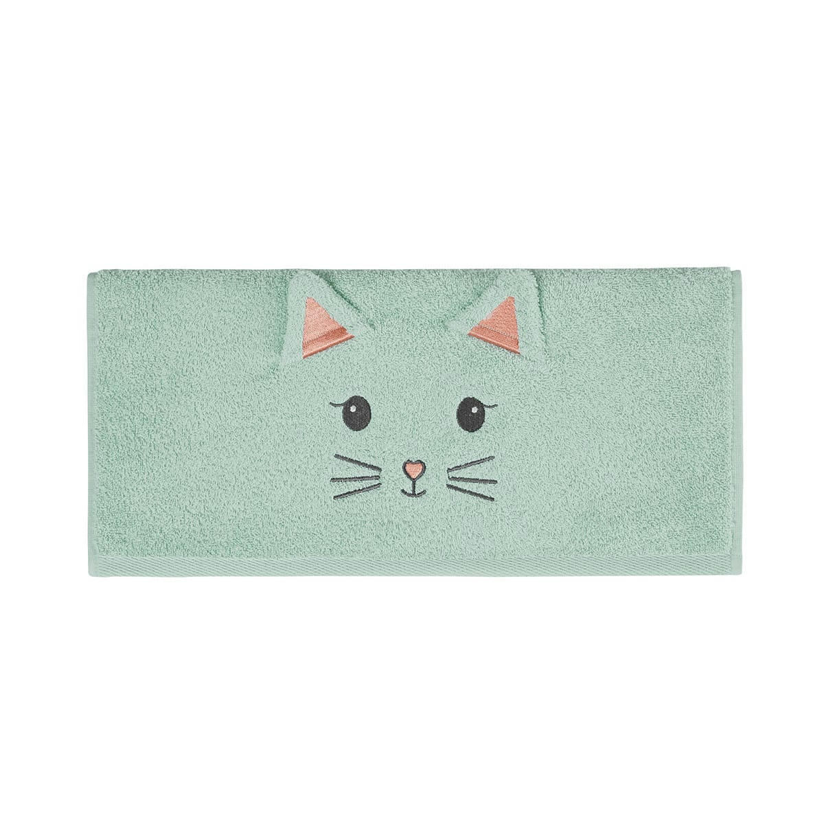 MISTY LE CHAT - Serviette de toilette enfant  menthe 50x90 cm