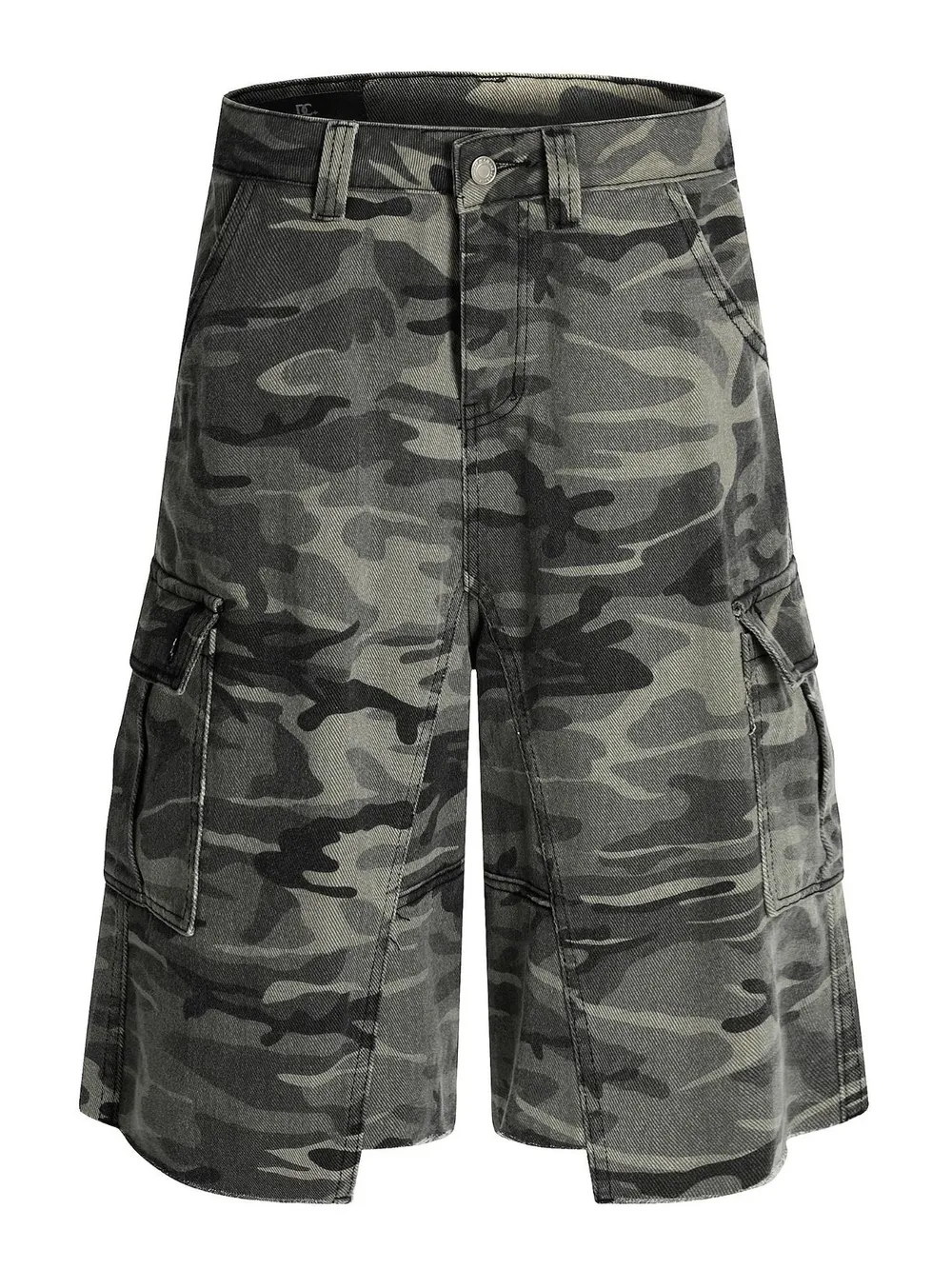 Men's Camouflage Cargo Capri Jeans