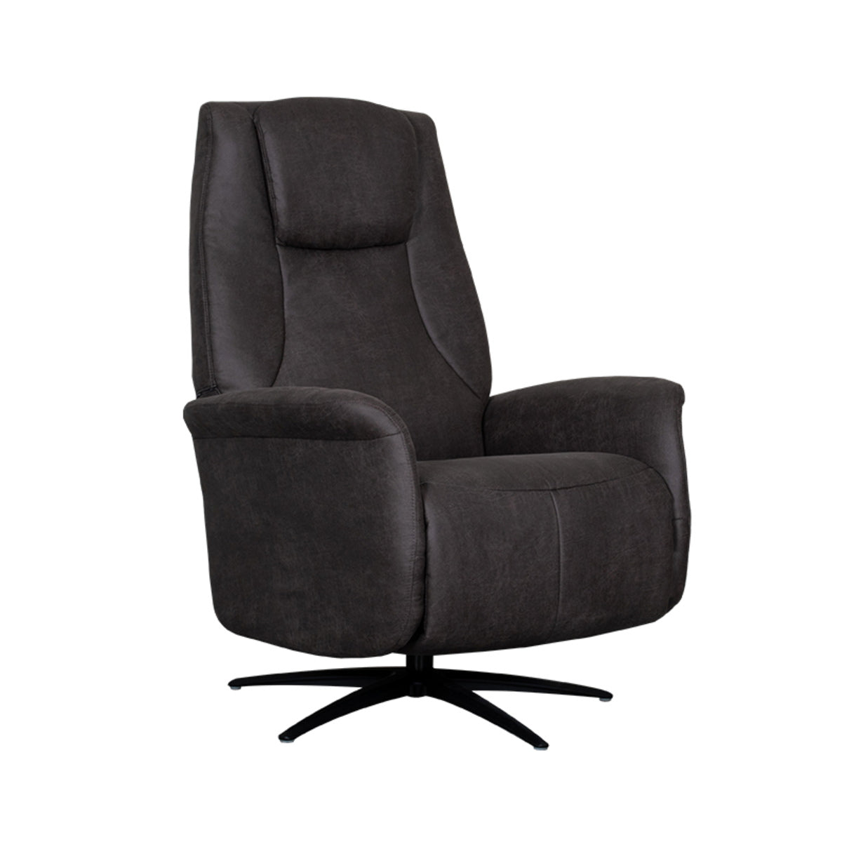 LABEL51 Fauteuil Stockholm Elektrisch - Antraciet Stof - Draaibaar