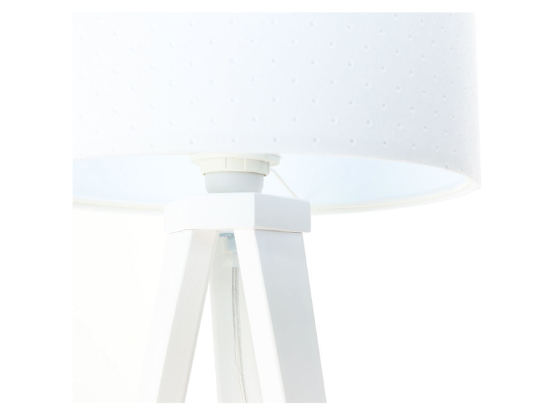 Lampa stołowaJasmine bebe tkaninowa biała