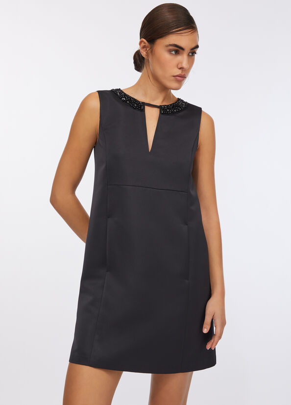 Abito corto in taffet&agrave;