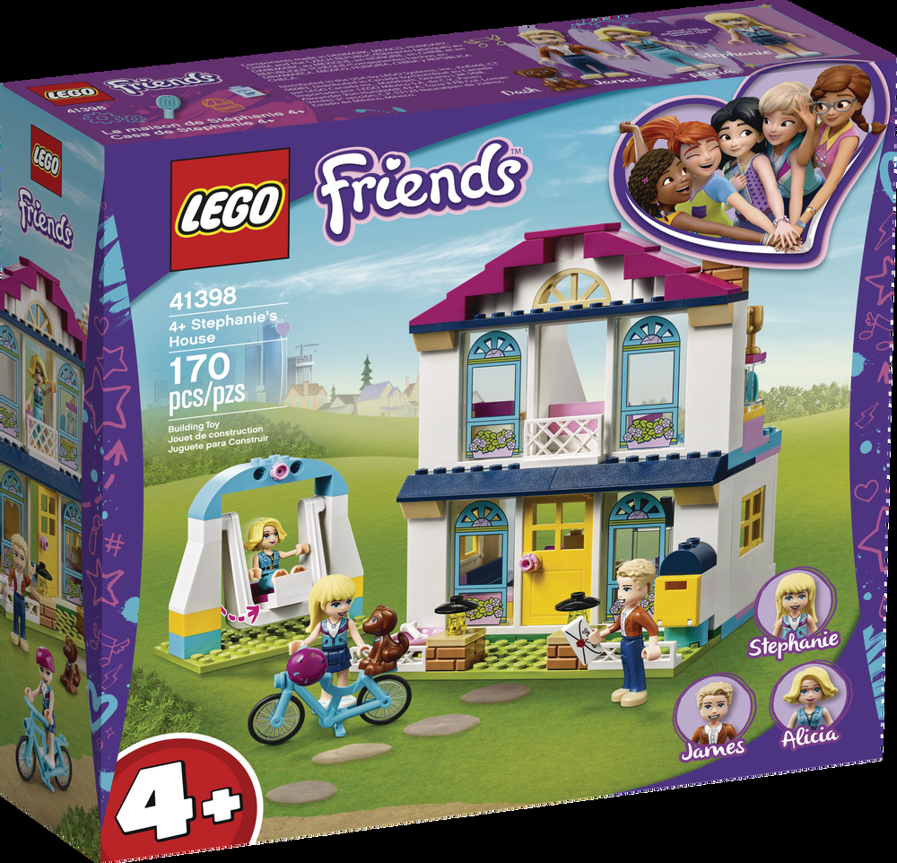 LEGO® Friends 4+ Stephanie's House 41398 Building Toy Kit For Kids, Ages 4+