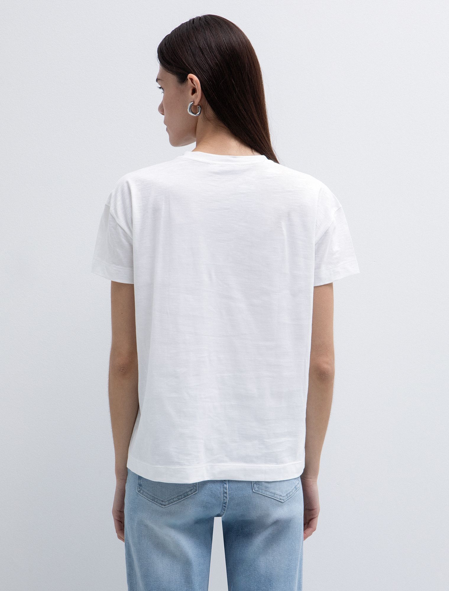 T-shirt με στάμπα & strass