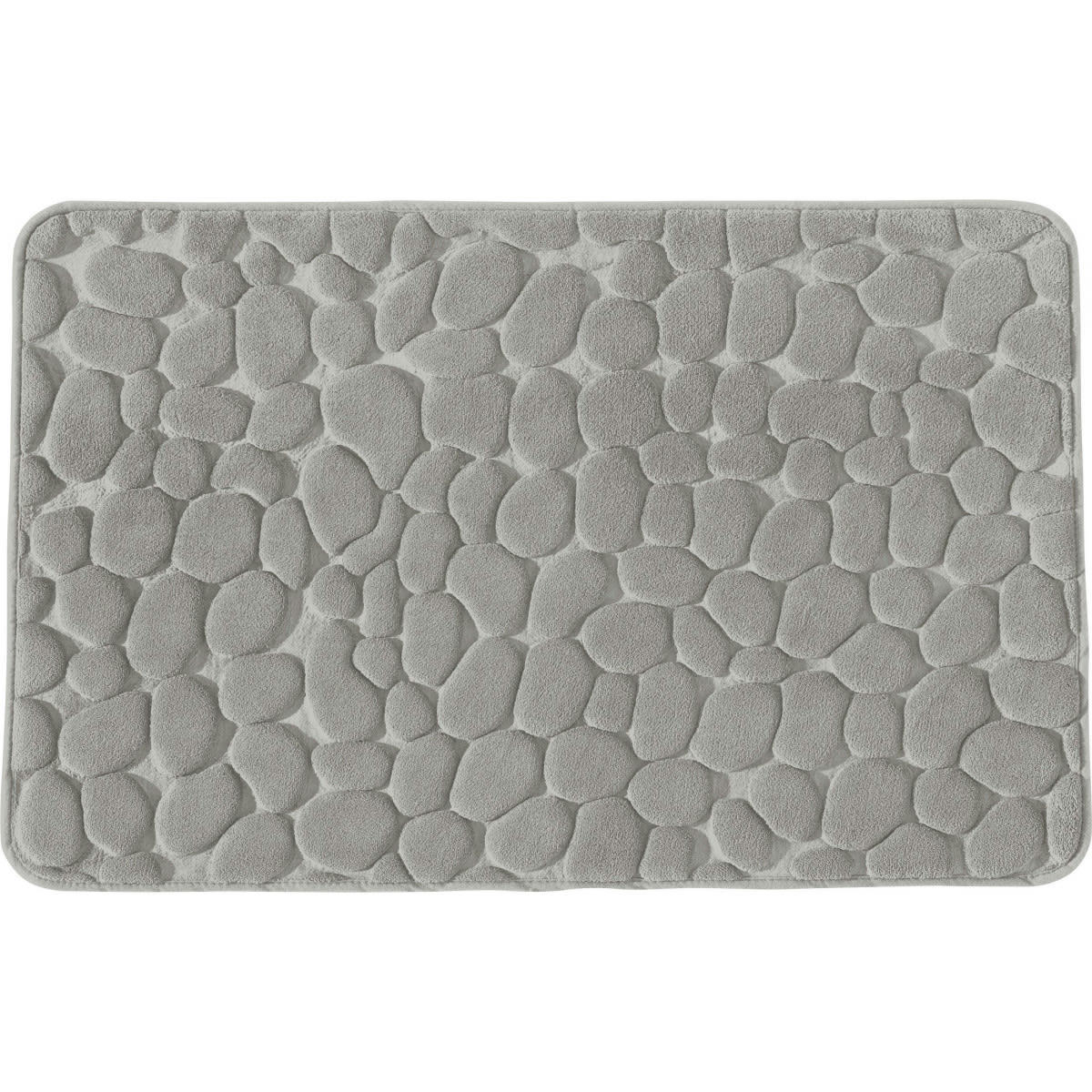 MINERAL - Tapis de bain mousse à mémoire de forme perle 50x80cm