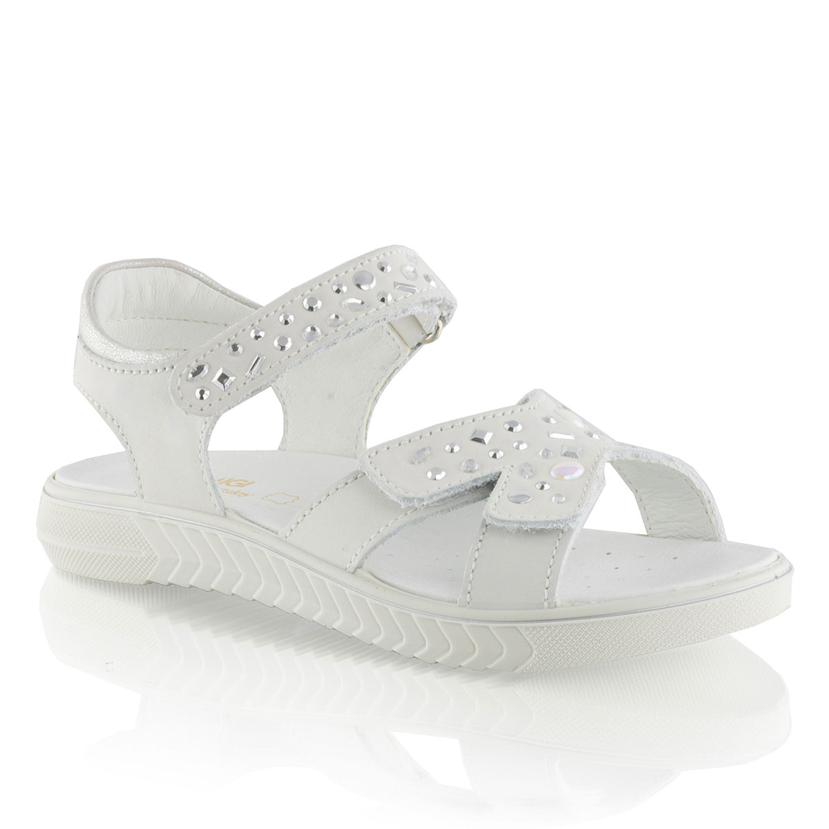 Russell & Bromley PR.JEWEL Embellished Velcro Sandal