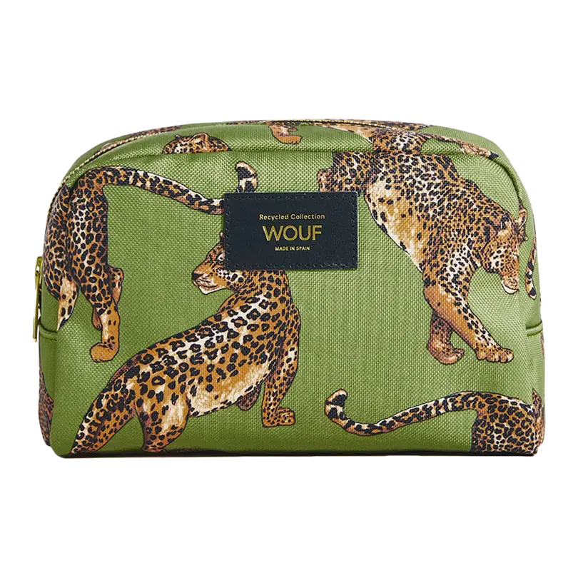 Kosmetiktasche Olive Leopard