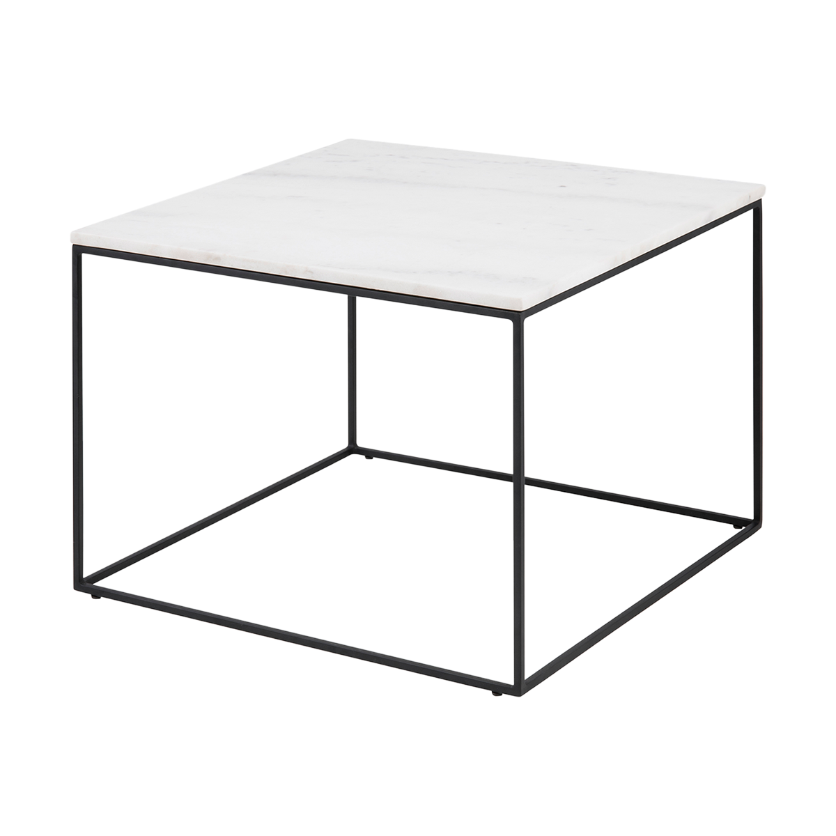 Lisomme Nina Vierkante Marmeren Salontafel 60 x 60 cm - Wit