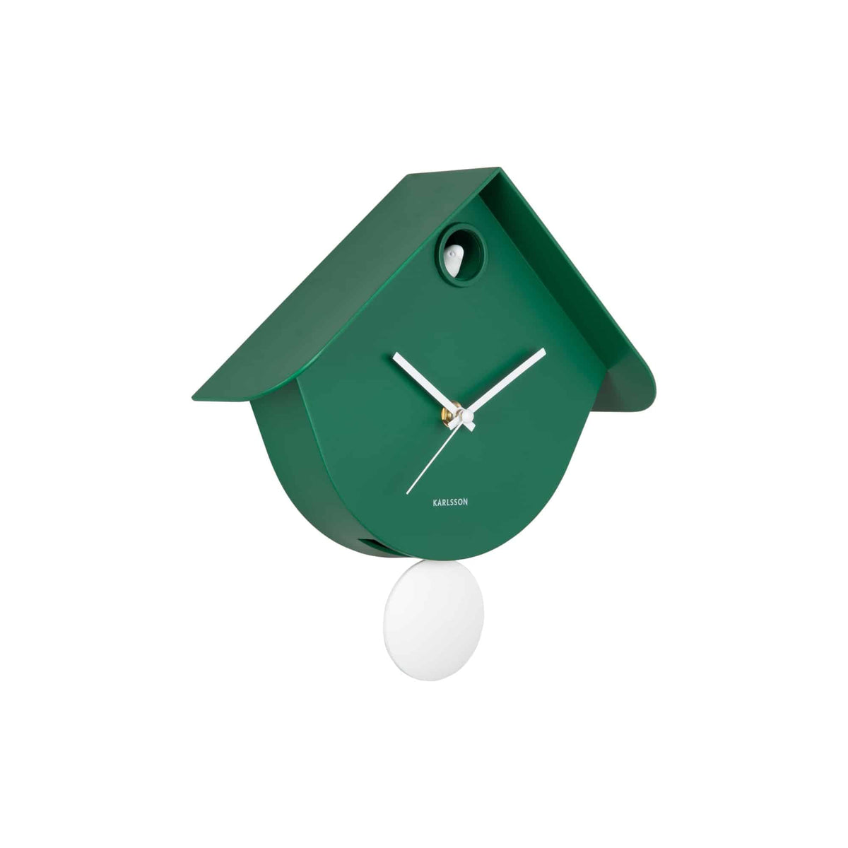 Karlsson wandklok Cool Retro - groen - 7.5x25.5x25.8cm