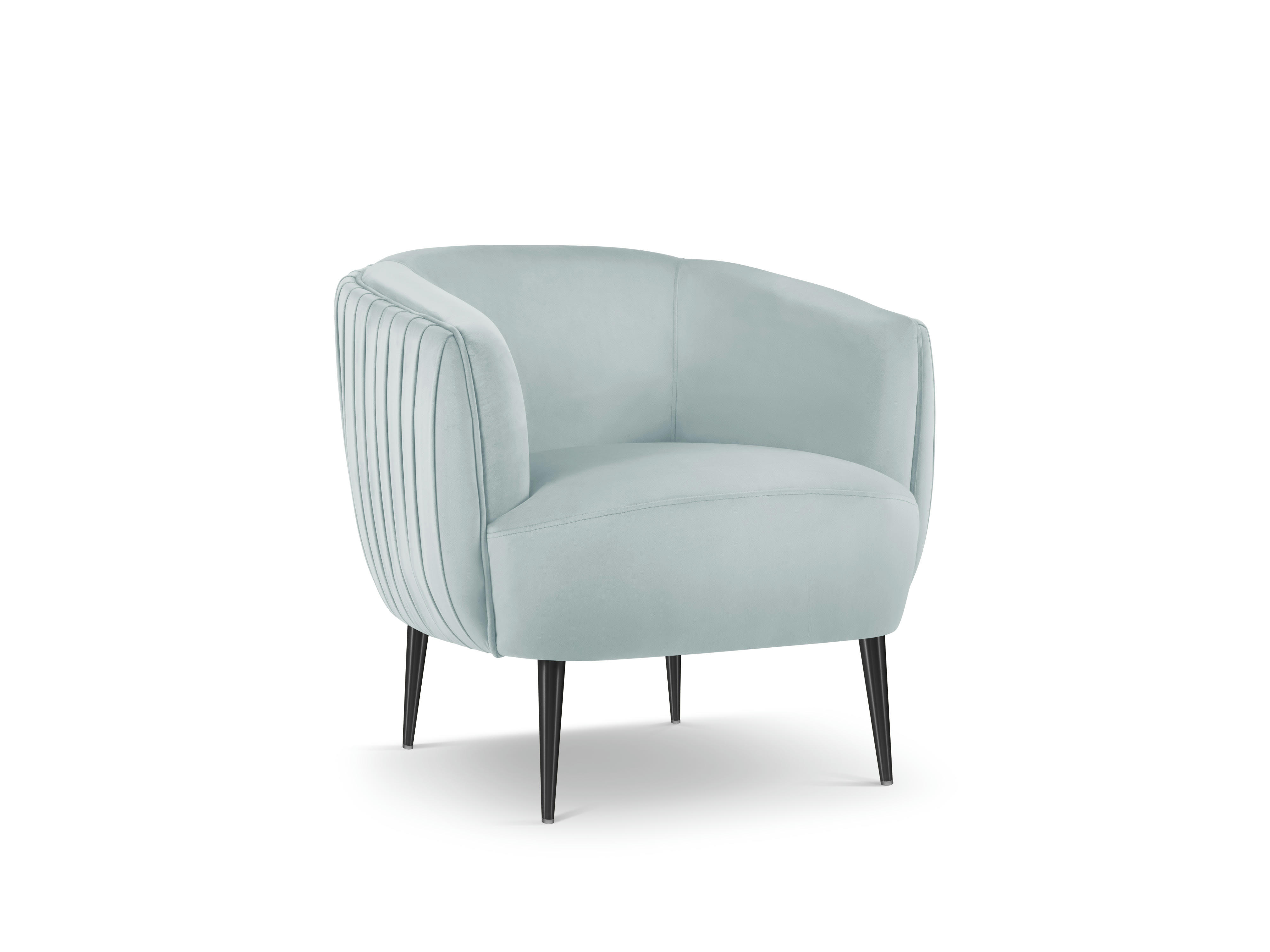 MOSS - Fauteuil en velours pistache