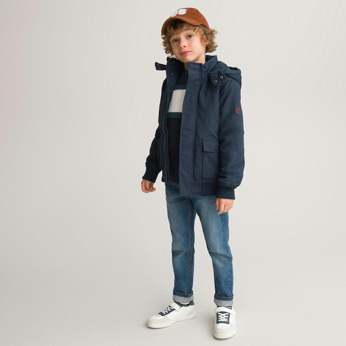 Blouson chaud à capuche