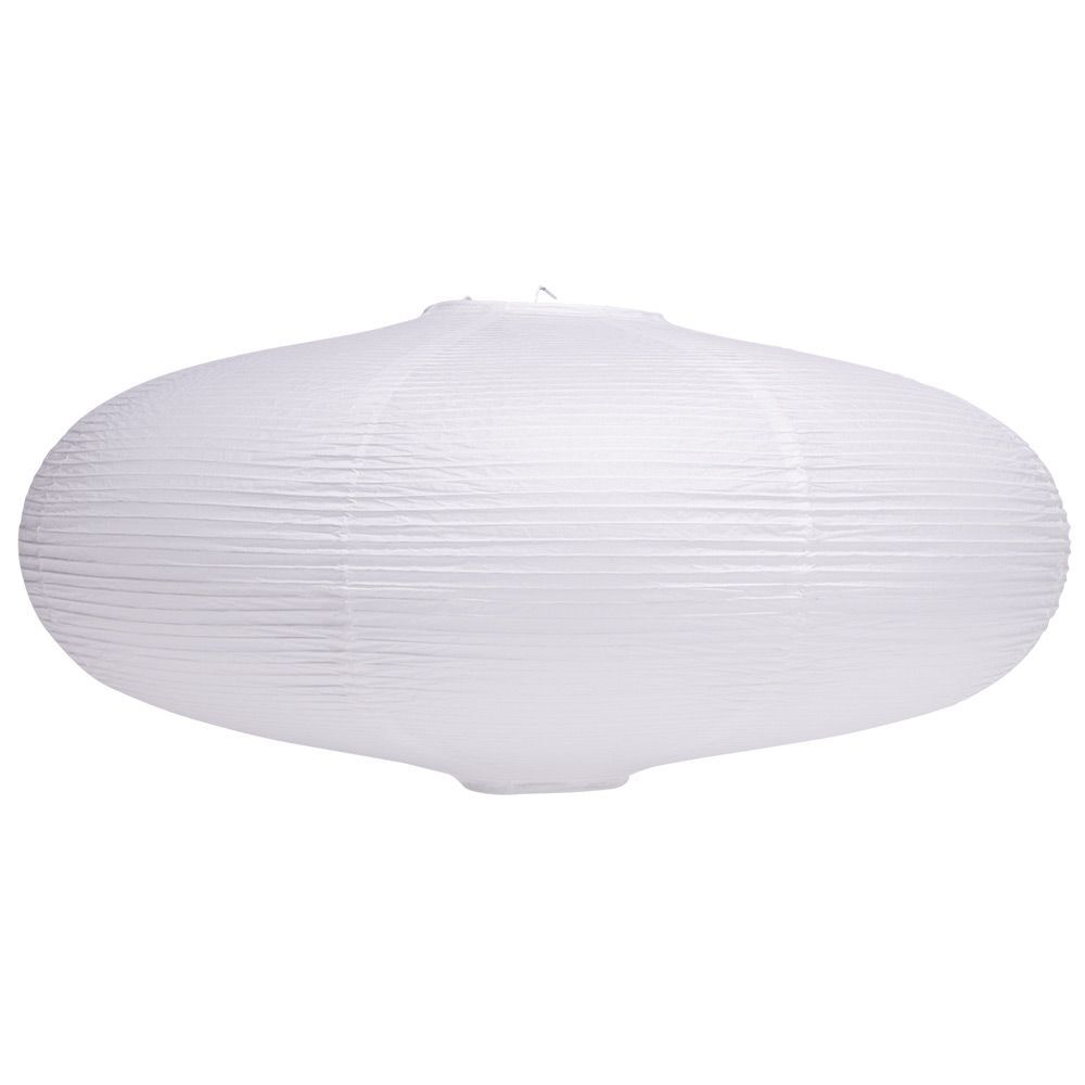 Suspension boule chinoise papier blanc - Ø50xH23cm