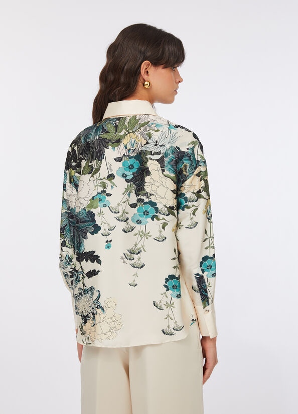 Camicia in twill stampato