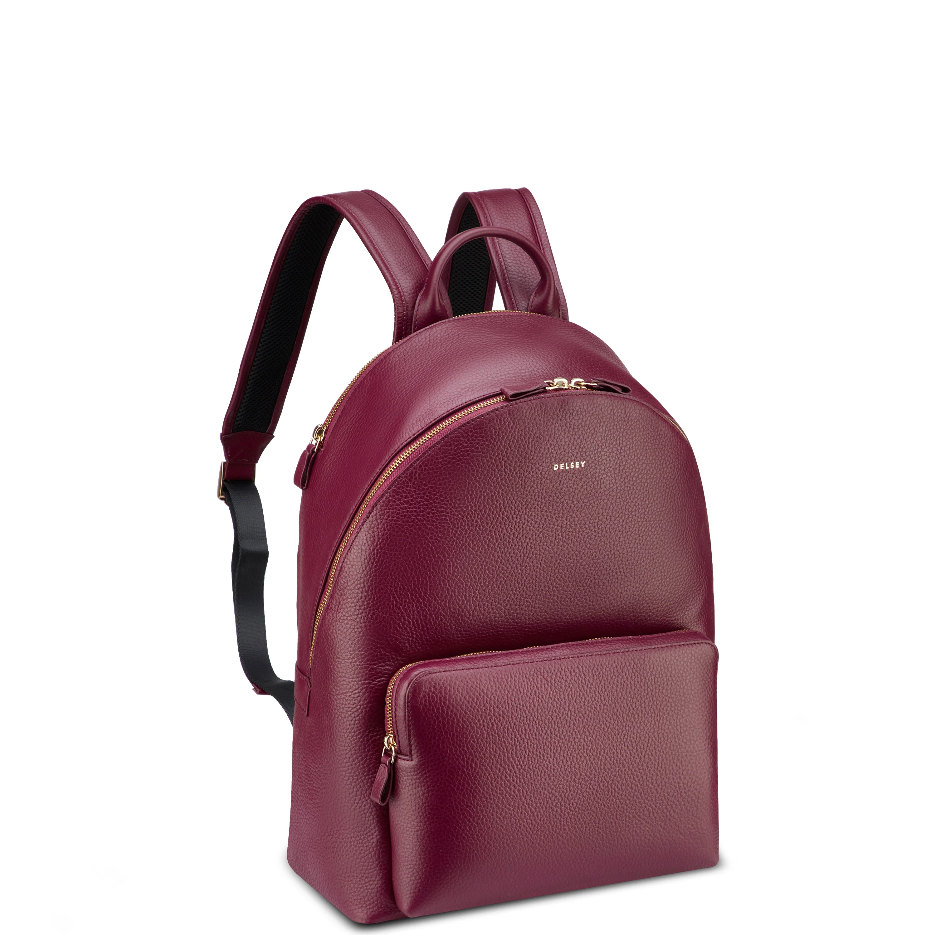 Le cuir grainé - Sac à dos en cuir avec 2 compartiments