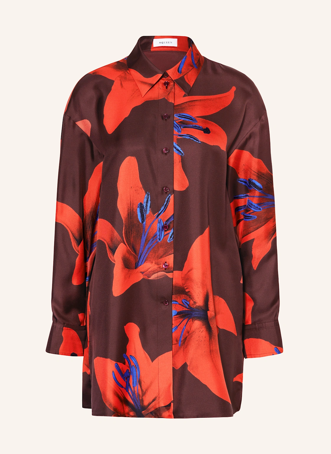 McQUEEN Hemdbluse aus Seide
