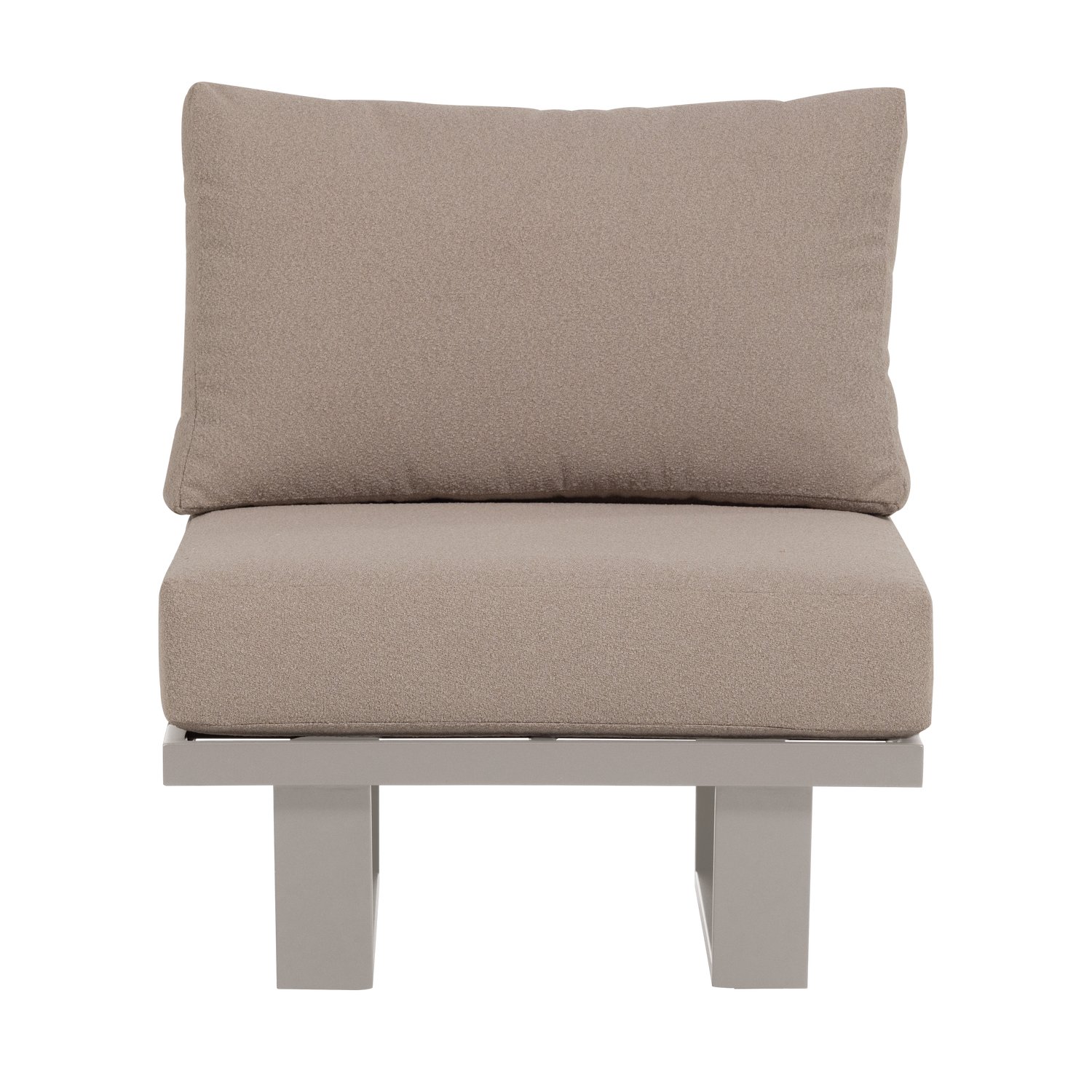 WOOOD loungestoel tuin Bear - Aluminium - Zand - 91x74x44