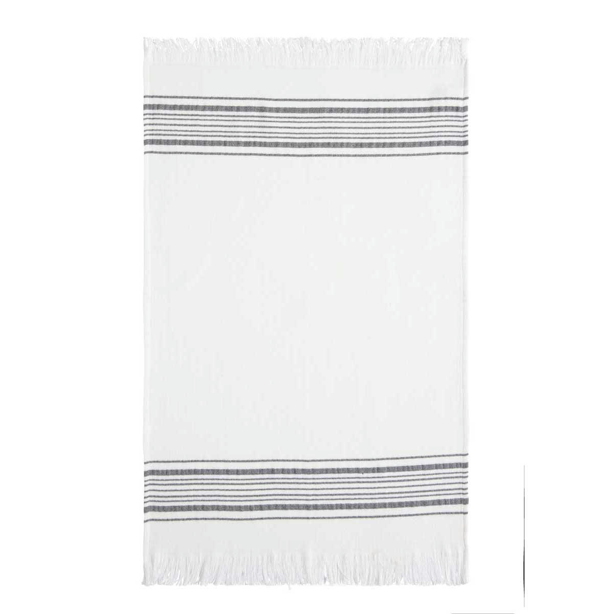 BISE - Torchon en gaze de coton gris 50x75