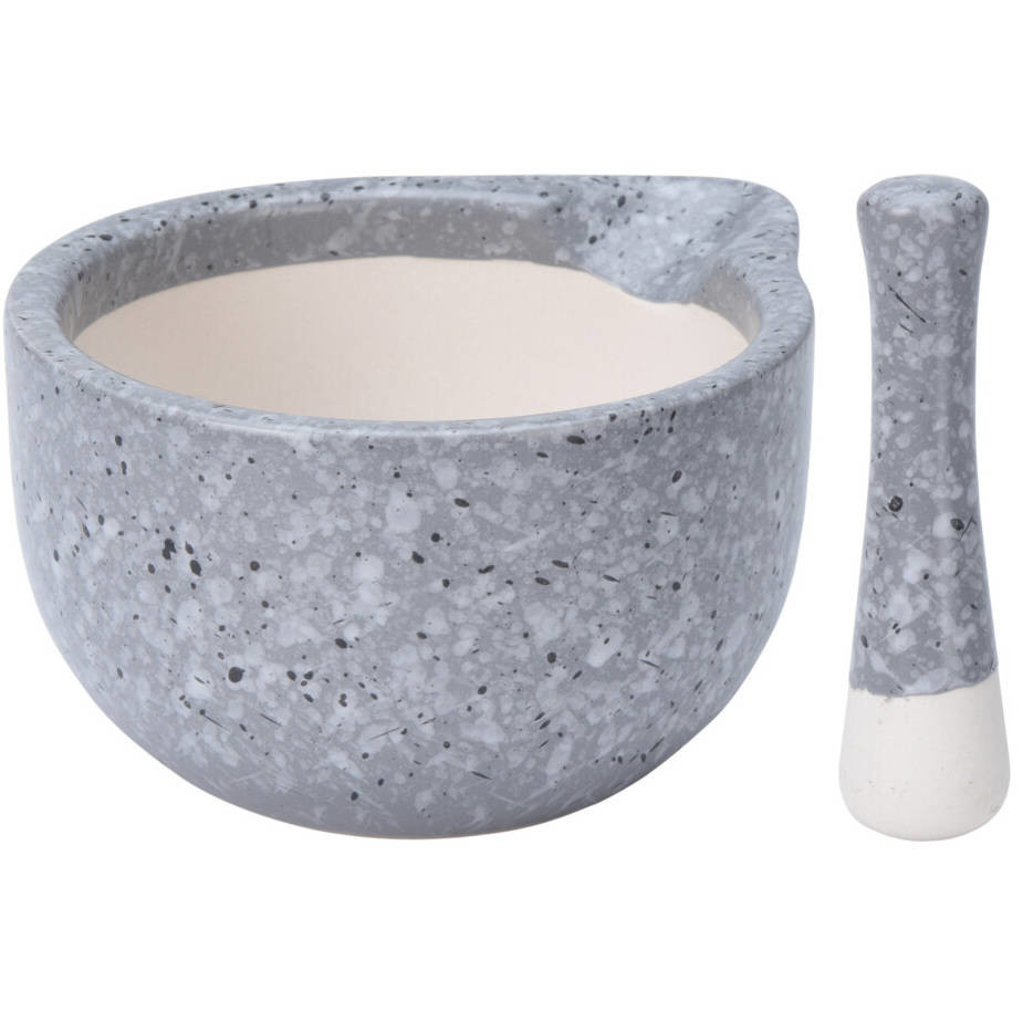 Moździerz kuchenny z tłuczkiem, ceramiczny