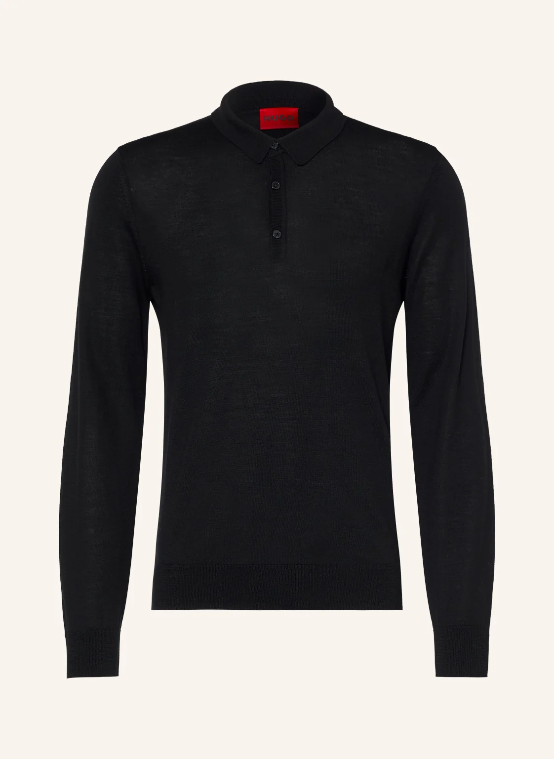 HUGO Strick-Poloshirt SAN PORTER