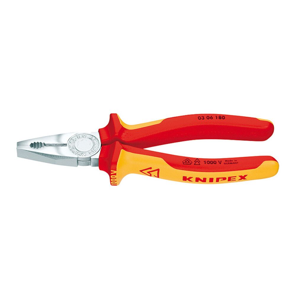 KOMBINASJONSTANG KNIPEX RØD/GUL 180MM
