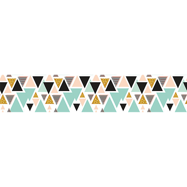 Film Fenêtre Anti Regard Occultant - TRIANGLES SCANDINAVES XL - Stickers pour Vitres &Porte de Douche - 40X200cm