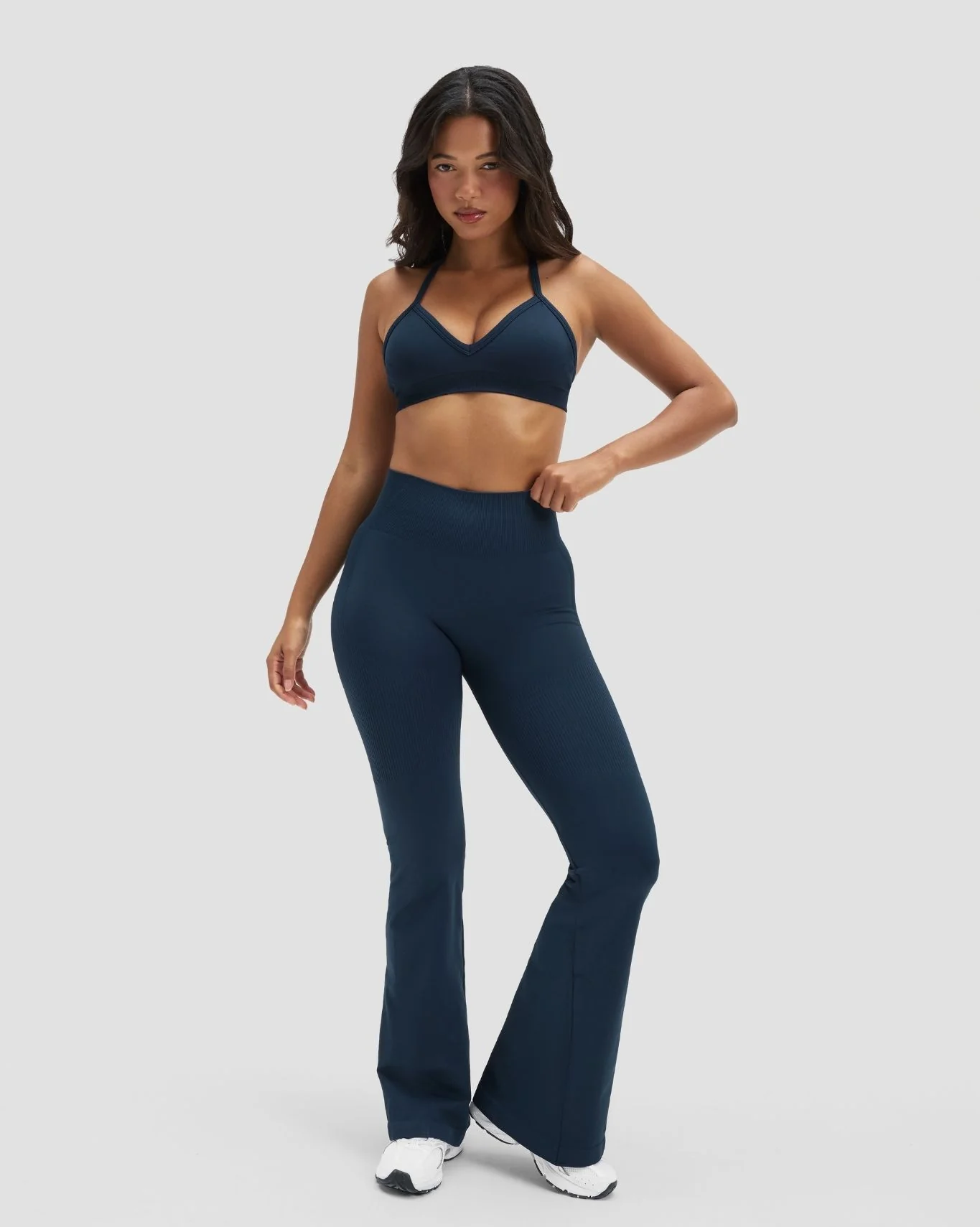 Elevate™ Sculpting Seamless Adjustable Halter Bra | Midnight Navy