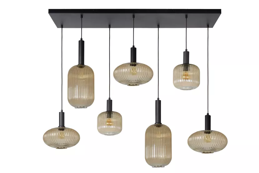 Lampa wisząca złoto-odcienie złota MALOTO 7xE27x40W Lucide