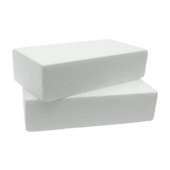Polystyrene Bricks 20cm x 10cm x 5cm 2 Pack