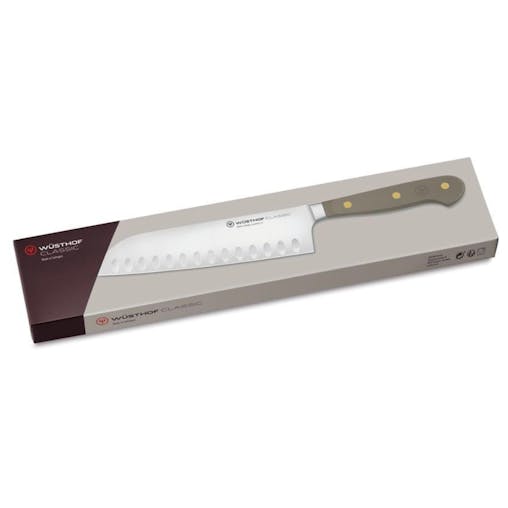 Wusthof Classic Santoku with Hollow Edge 17cm Knife | Velvet Oyster