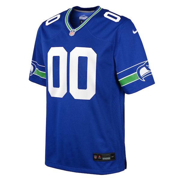 Seattle Seahawks Nike Youth Throwback Custom Jersey - Royal