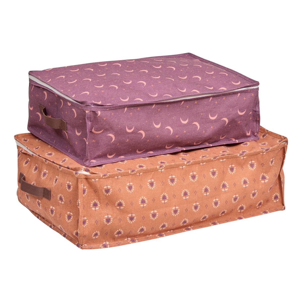 Set of 2 Children's Storage Covers "Zippy" L.60 cm, Multicolor