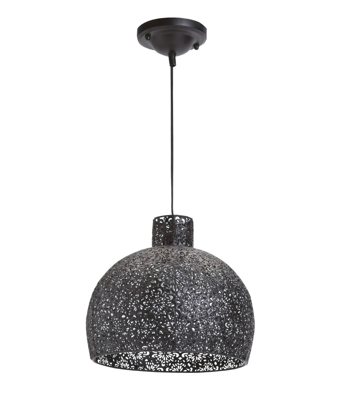 ATHENA - Suspension en métal noir d. 28 cm