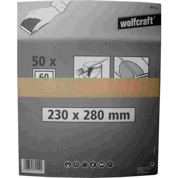 Schleifpapierbogen, Farbe/Lack 230x280 mm K60