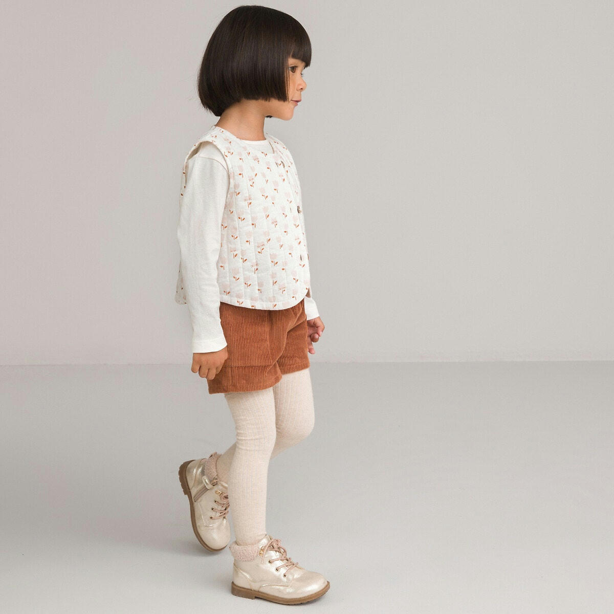 Ensemble 3 pièces gilet, T-shirt et short