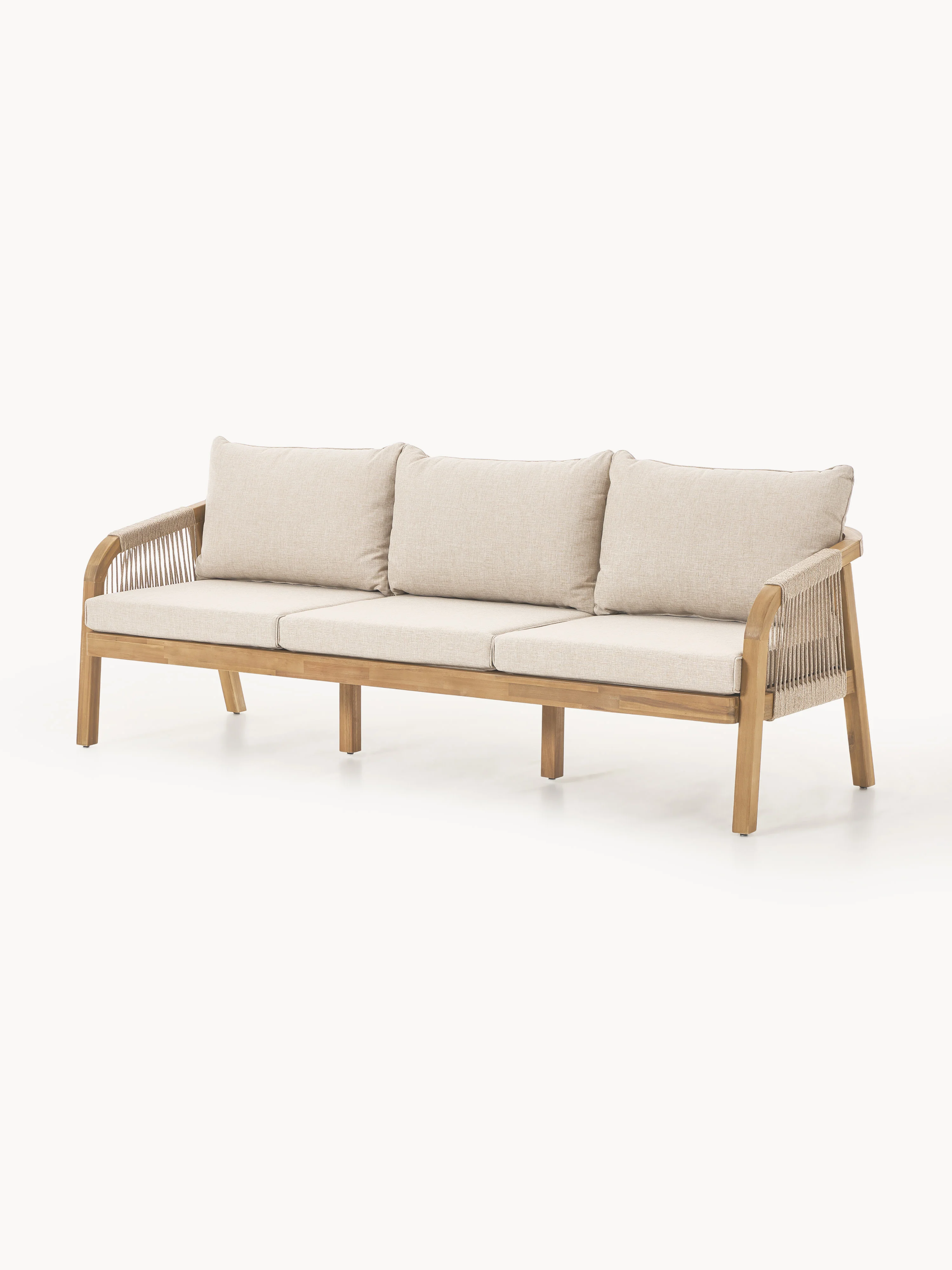 Garten-Loungesofa Lu (3-Sitzer) aus Akazienholz