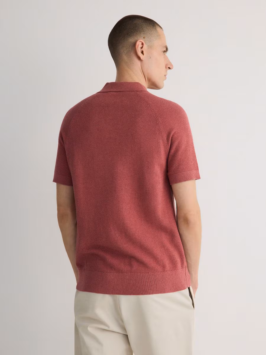 Polo Jumper With Lyocell Blend