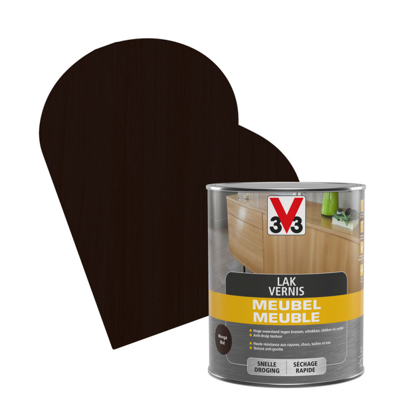Vernis Meuble Deco wenge mat 1 L V33