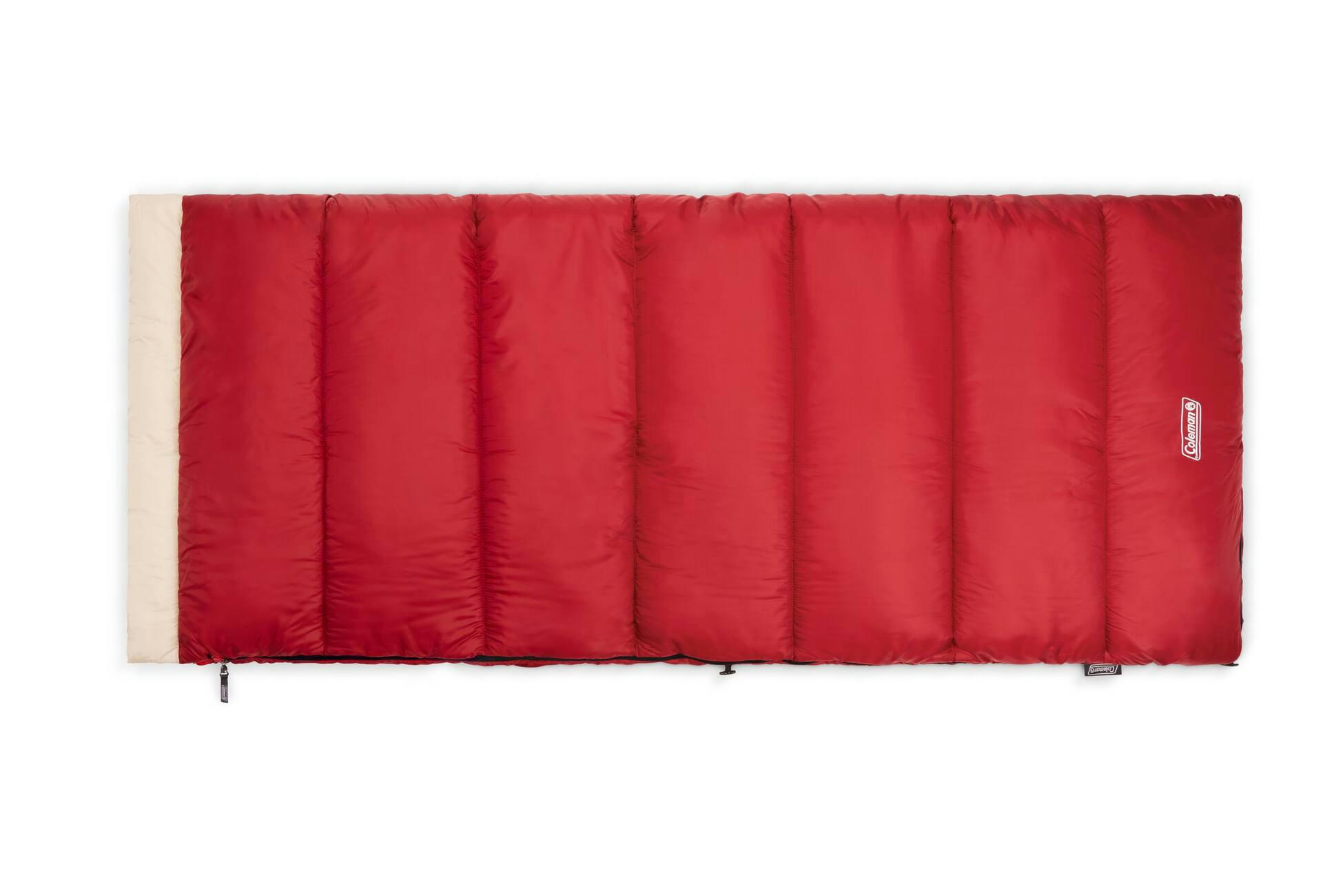 Coleman Flatlands Cold-Weather Sleeping Bag, -1°C, Red