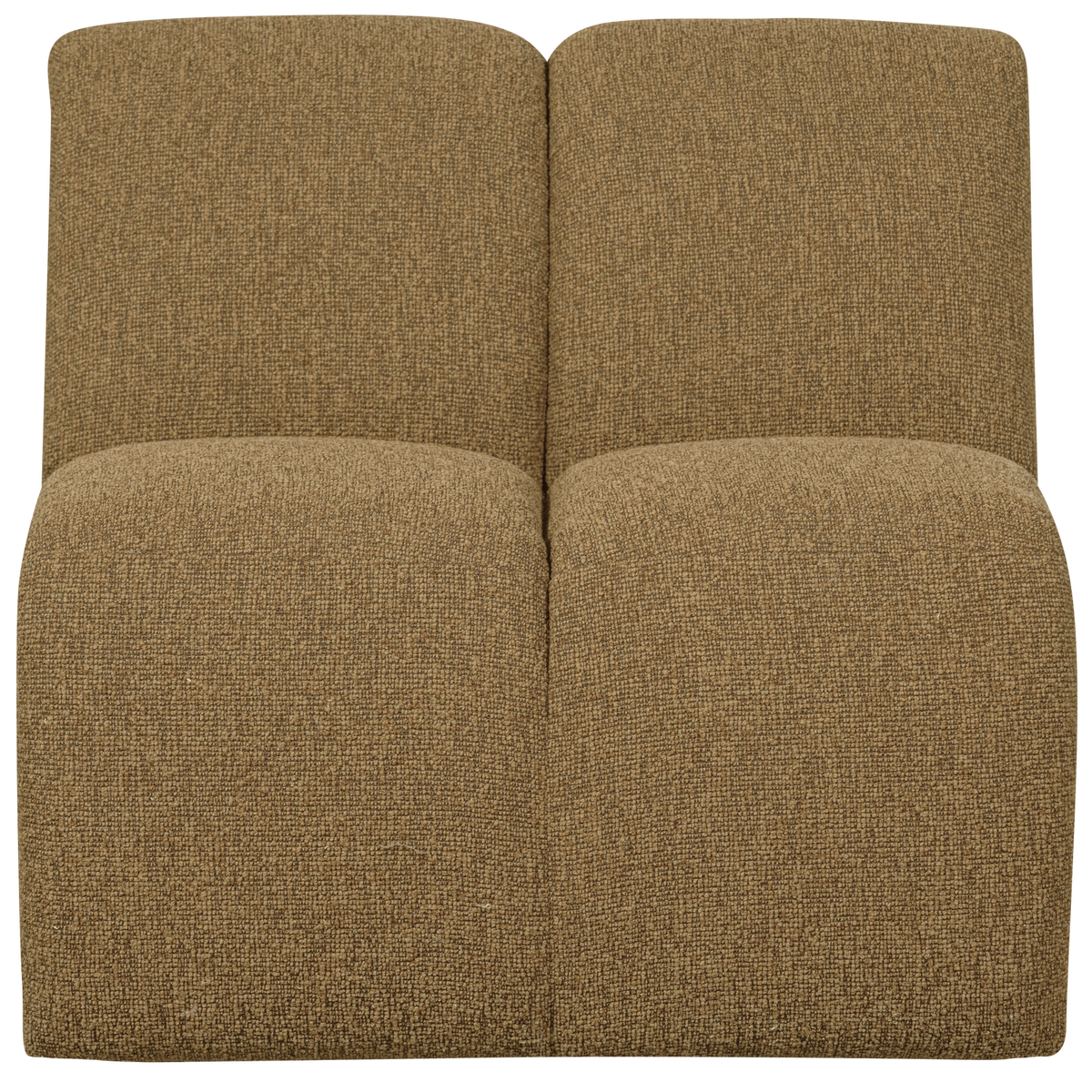 WOOOD 1-zits bank Mojo - Bouclé - Geel/Bruin - 74x80x97