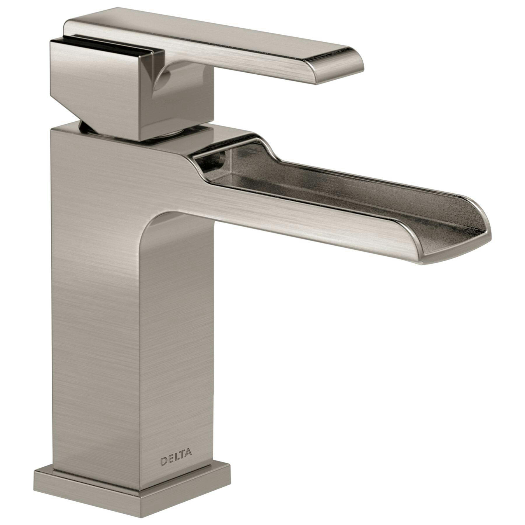 Delta Ara 1-Handle Channel Bathroom Faucet with Metal Pop-Up, Stainless Steel