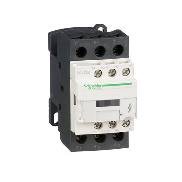 Lc1d25b7 Schneider - Contacteur Tripolaire - 3no - 25a - Bobine 24vca - Vis