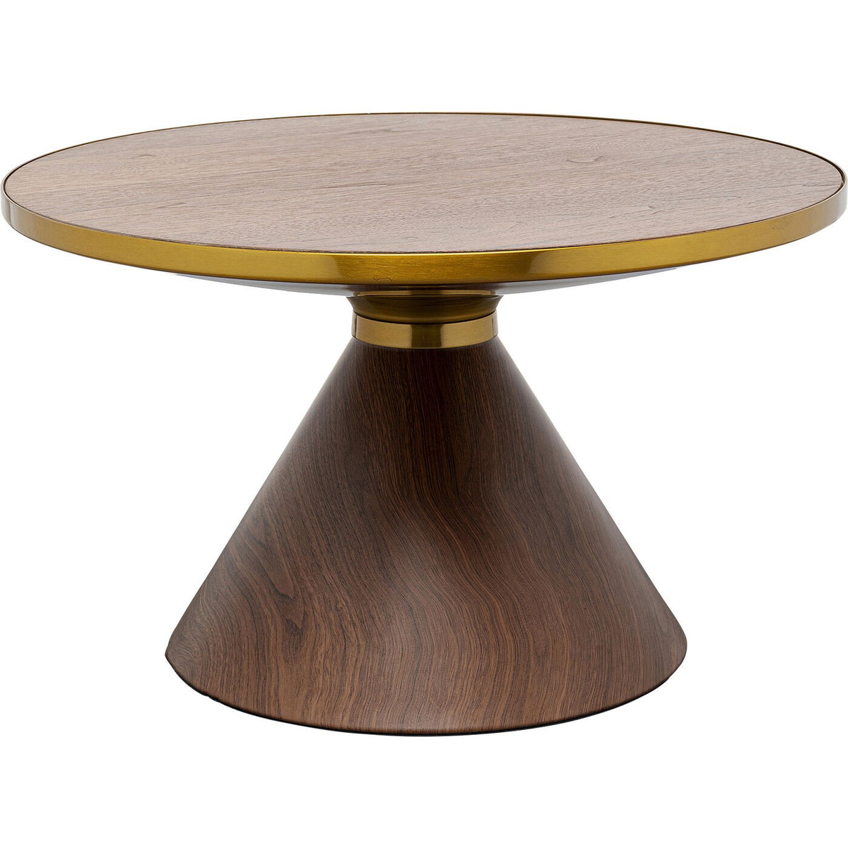 Kare Design Salontafel Cono Ø70cm walnoot