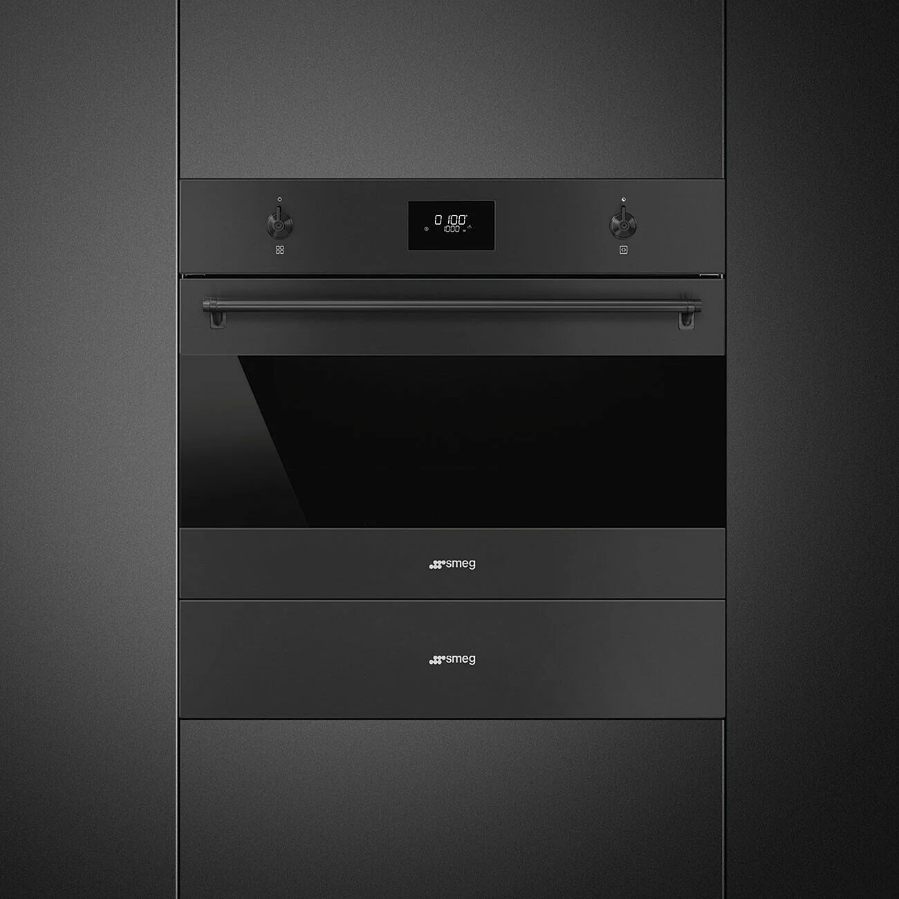 45cm Classic Microwave with Grill Matte Black