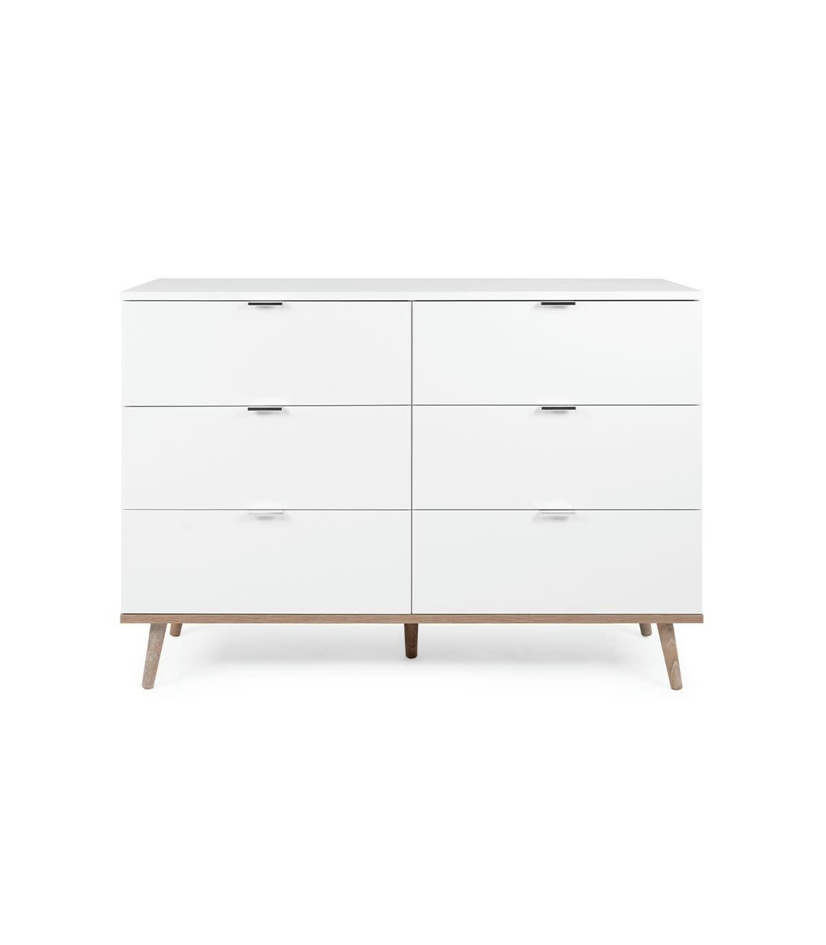 COPENHAGUE - Cómoda 6 Cajones - An120 cm - Blanco