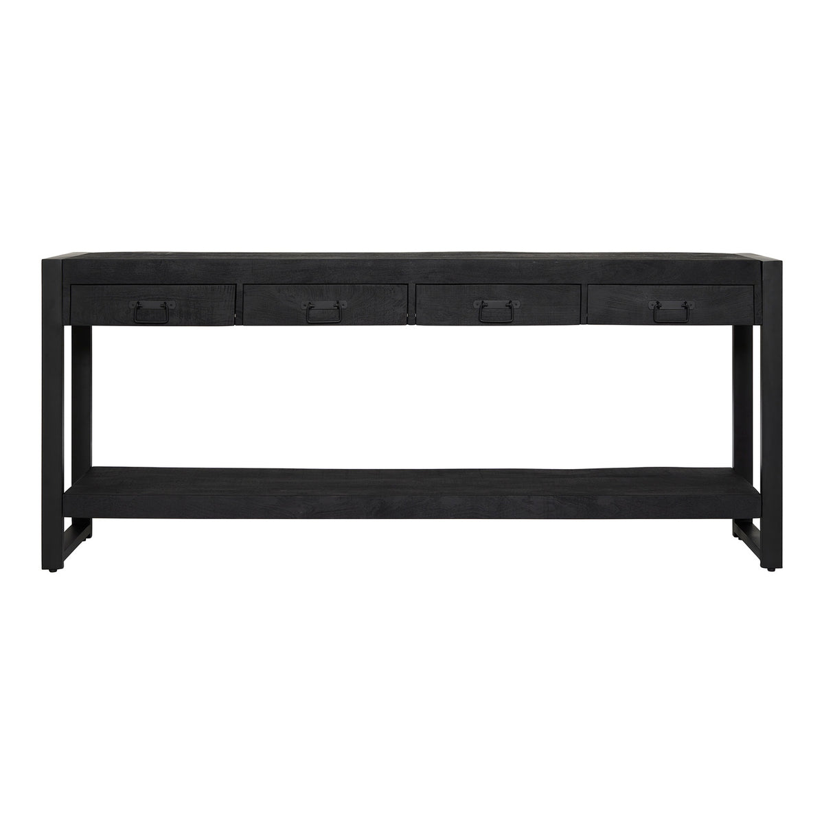 StarFurn Sidetable Boaz - Zwart Hout - 180x35x76cm